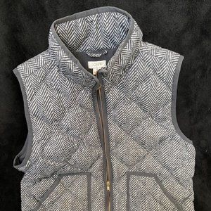 J.Crew Quilted Herringbone Vest